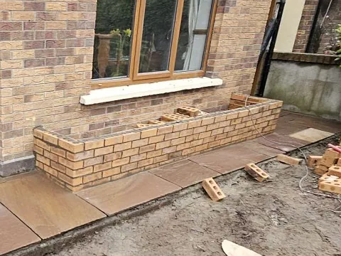 Garden Paving & Landscaping Services in Dublin 1 New Brick Raised Garden Bed Built in Lucan, County Dublin